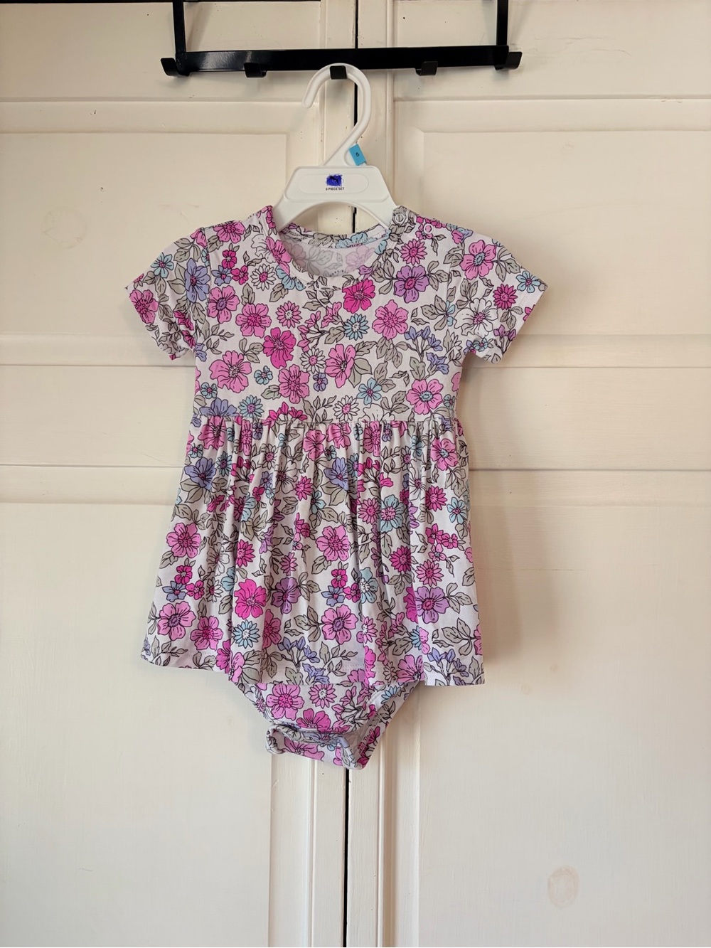 Baby Blue Bamboo Bodysuit Dress